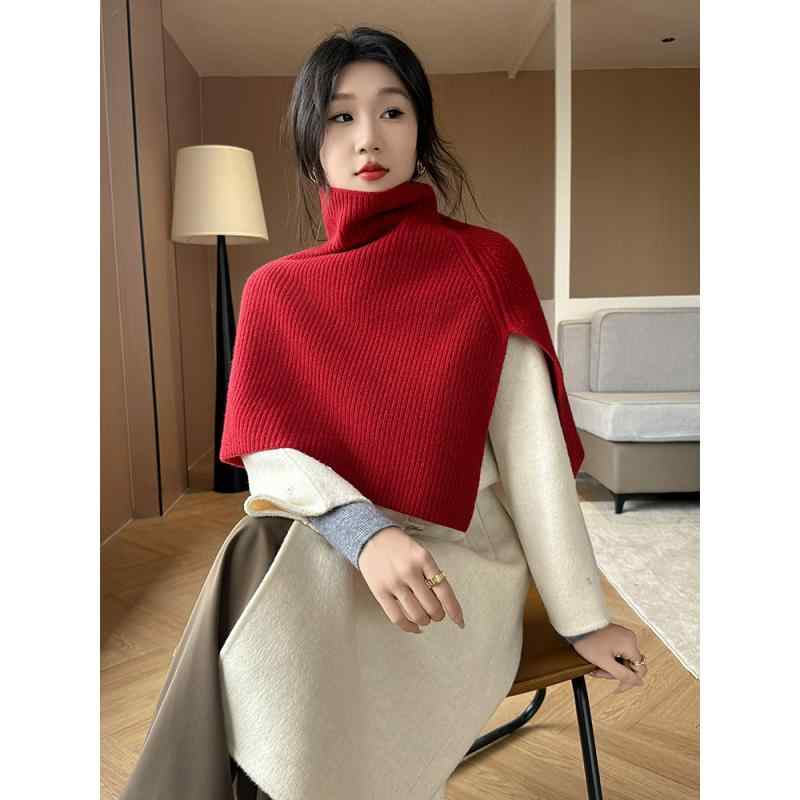 春 コーデ レディース ファッション オシャレ カワイイ シンプル きれいめ ナチュラル 上品カジュアル 婦人服 ネック 防寒 スカーフ ハイネックプルオーバー ストール 厚手