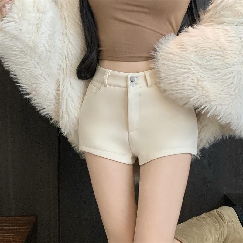 春 コーデ レディース ファッション オシャレ カワイイ シンプル きれいめ ナチュラル 上品カジュアル 婦人服 アウターウェア ホワイト パンツ ハイウエスト 厚手 スリム ボトム
