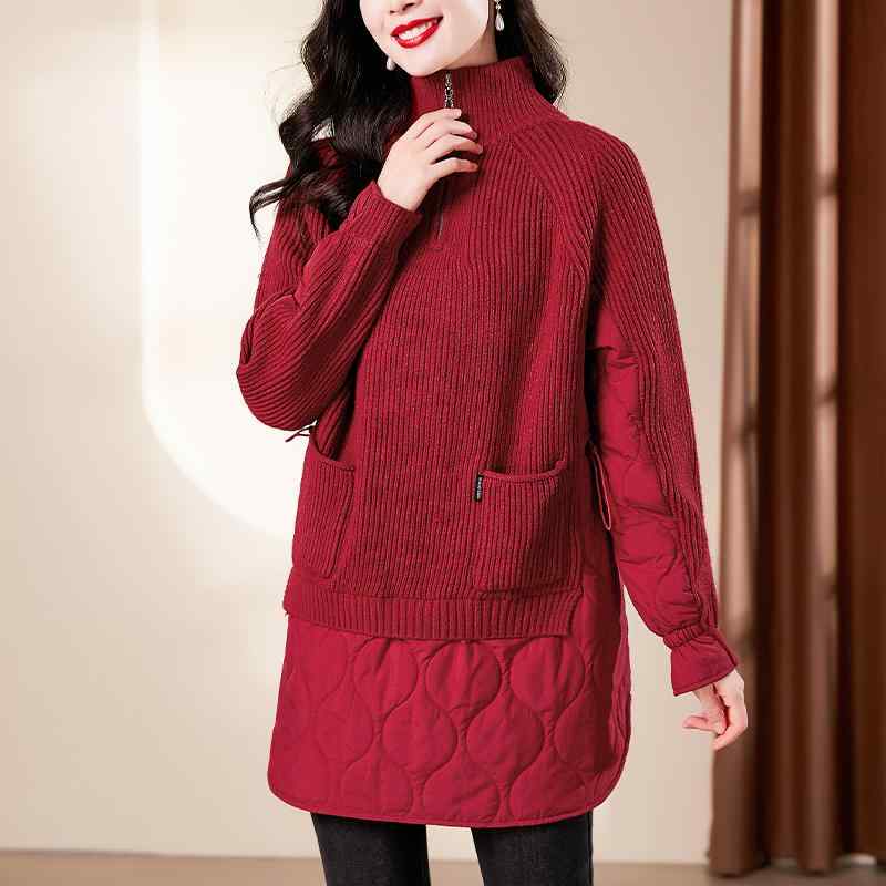 春 コーデ レディース ファッション オシャレ カワイイ シンプル きれいめ ナチュラル 上品カジュアル 婦人服 厚手 ニット コットンコート |リコット