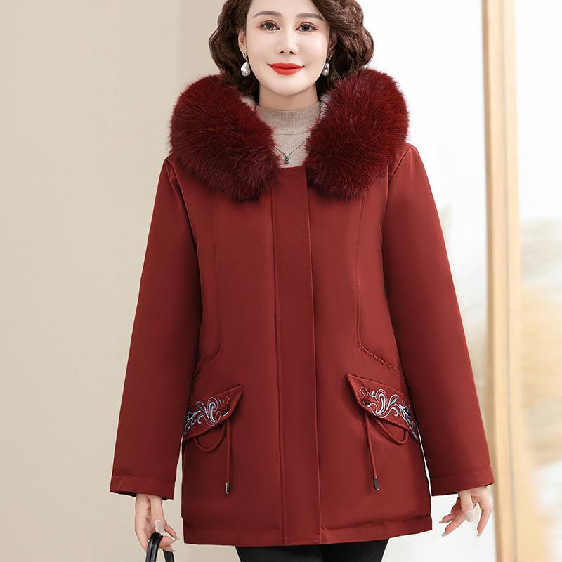 春 コーデ レディース ファッション オシャレ カワイイ シンプル きれいめ ナチュラル 上品カジュアル 婦人服 フード付き カジュアル ミドル丈 トップス 大きいサイズ 厚手 ダウン コットンコート