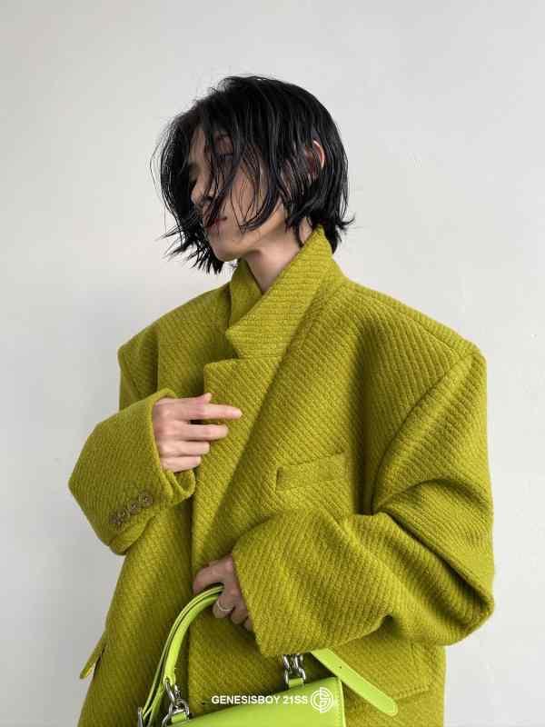 春 コーデ レディース ファッション オシャレ カワイイ シンプル きれいめ ナチュラル 上品カジュアル 婦人服 ハイエンド 厚手 ウール コート スーツ ジャケット