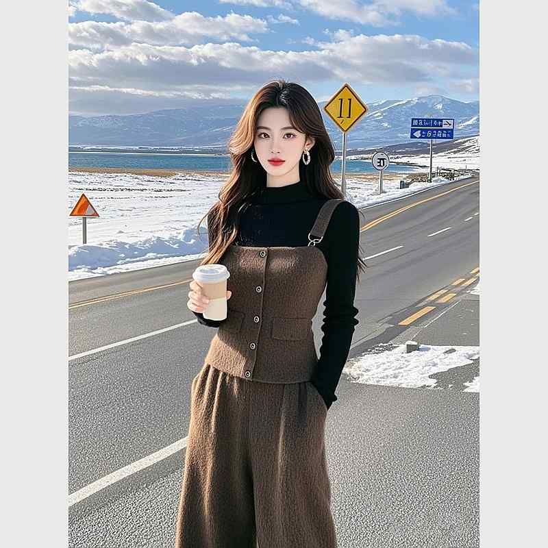 春 コーデ レディース 流行り物 オシャレ カワイイ   分かりやすい 好いたらしいめ 自然的 雅びやか心地よい お上さん服 通いお召しもの ハイエンド 赤銅色 編み物 トップス ズボン下 背広
