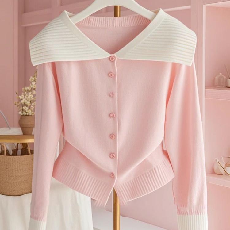 春 コーデ レディース ファッション オシャレ カワイイ シンプル きれいめ ナチュラル 上品カジュアル 婦人服 フレンチ風 スタイル スイート コントラスト セーター ネット カバー 通勤ウェア
