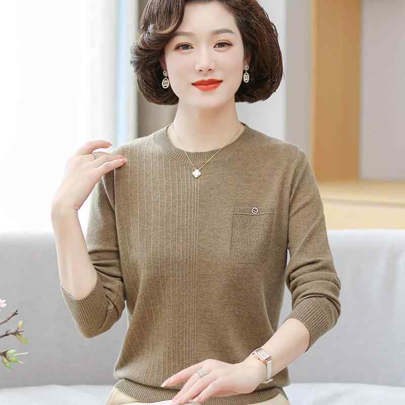 春 コーデ レディース 流行り物 オシャレ カワイイ   分かりやすい 好いたらしいめ 自然的 雅びやか心地よい お上さん服 服 薄っぺら 長袖 スウェーター 好いたらしい
