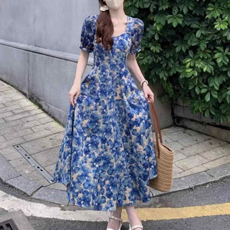 春 コーデ レディース 流行り物 オシャレ カワイイ   分かりやすい 好いたらしいめ 自然的 窈窕たる心地よい 御上さん服 フレンチ風青味 花柄 御召しもの 夏 ハイエンド 酉の方角 か細い シフォン ロング スコート