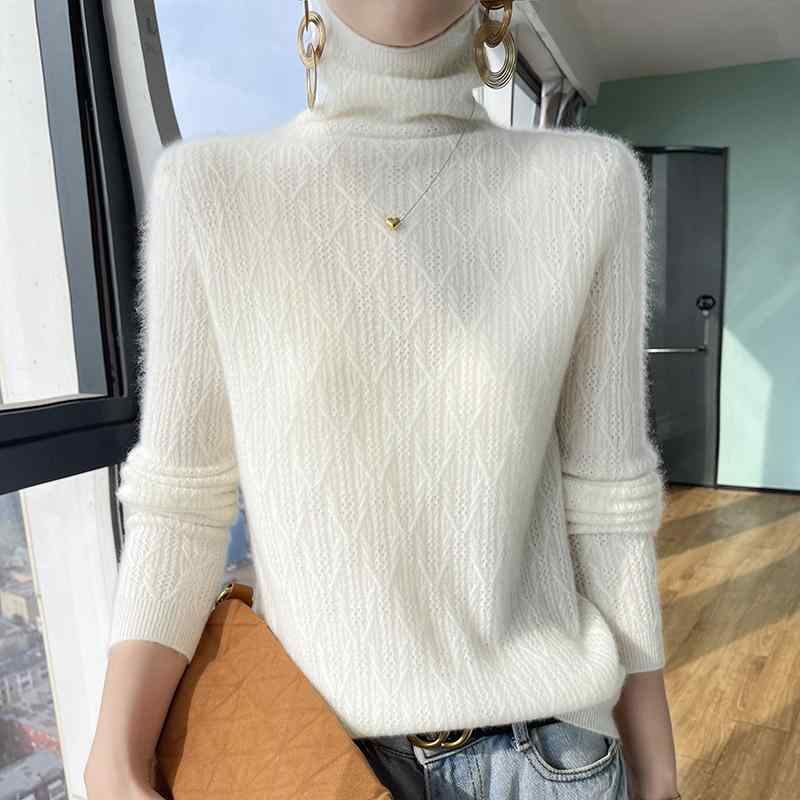 春 コーデ レディース 流行り物 オシャレ カワイイ   分かりやすい 好いたらしいめ 自然的 雅びやか心地よい お上さん服 ジャカード タートルネック スウェーター ティーシャツ スウェーター ジレー編み物 軍事基地 度合い トップス