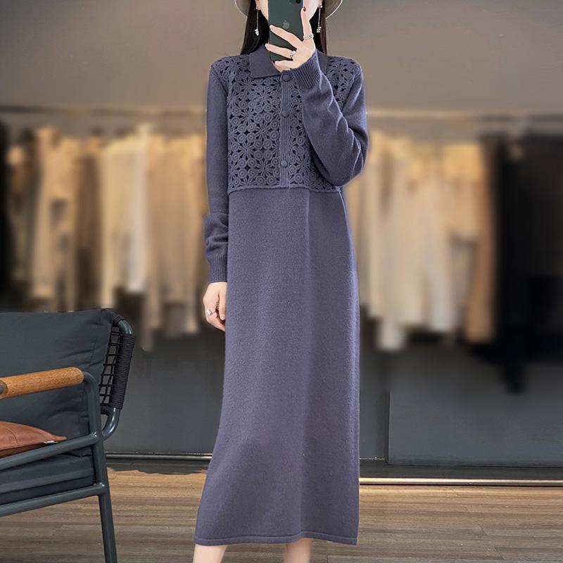 春 コーデ レディース 流行り物 オシャレ カワイイ   分かりやすい 好いたらしいめ 自然的 雅びやか心地よい お上さん服 古典派音楽 羊毛 編み物 お召しもの スウェーター ロング スコート