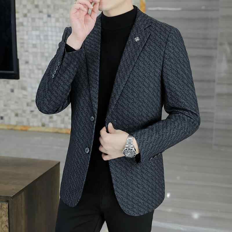 メンズ 流行り物 服 成人男性用 オシャレ 分かりやすい 成年者 かっこいい 途轍も無い大きさ 表どおり 成人男性服 背広 上衣 心地よい 商行為 単品 上衣 春 秋 毛糸