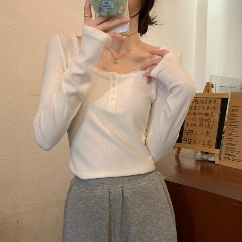 春 コーデ レディース 流行り物 オシャレ カワイイ   分かりやすい 好いたらしいめ 自然的 窈窕たる心地好い 成人女性服 スピード競技 座標軸輪っか プルオーバー 長袖 T 名取り草 二分の一 開けっ広げ 色つや か細い トップス 肌付き