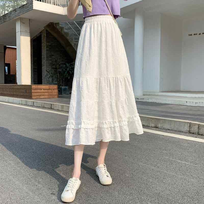 春 コーデ レディース ファッション オシャレ カワイイ シンプル きれいめ ナチュラル 上品カジュアル 婦人服 スカート ハイウエスト スリム Aライン ミドル丈