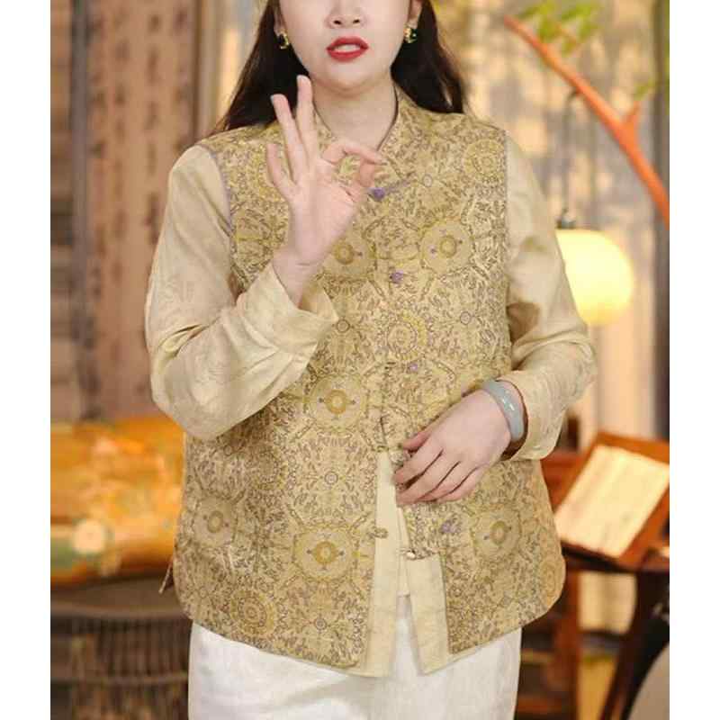 春 コーデ レディース ファッション オシャレ カワイイ シンプル きれいめ ナチュラル 上品カジュアル 婦人服 黄色 ベスト トップス ｜リコット