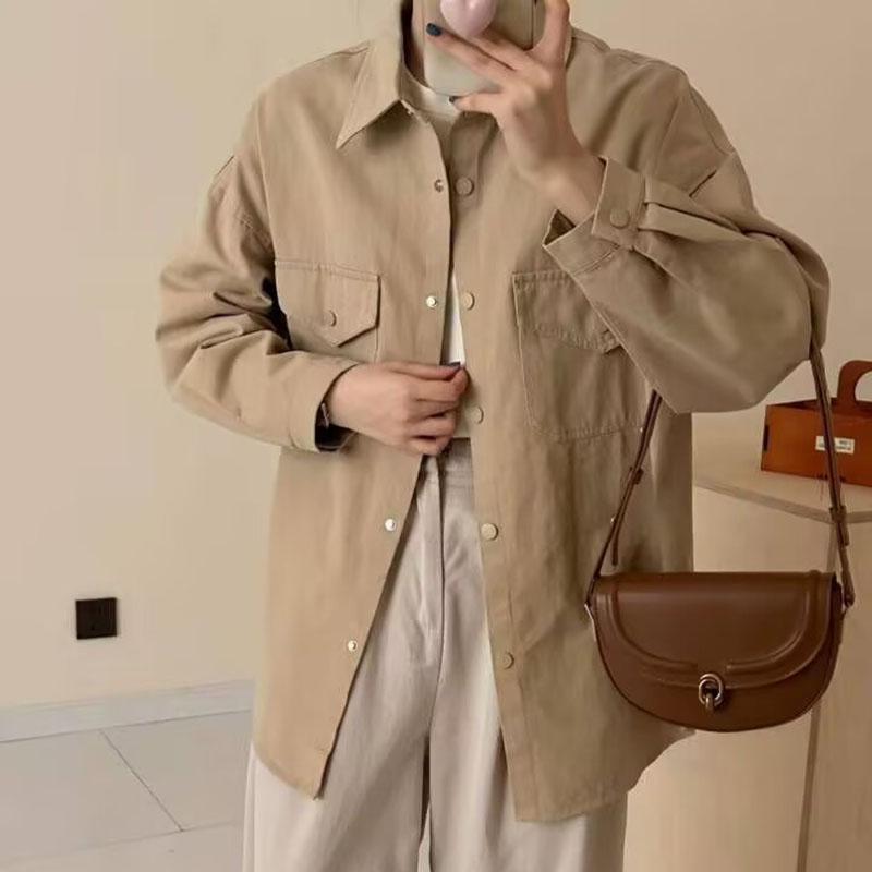 春 コーデ レディース ファッション オシャレ カワイイ シンプル きれいめ ナチュラル 上品カジュアル 婦人服 クラシック シャツ 快適 スリム カーディガン ジャケット