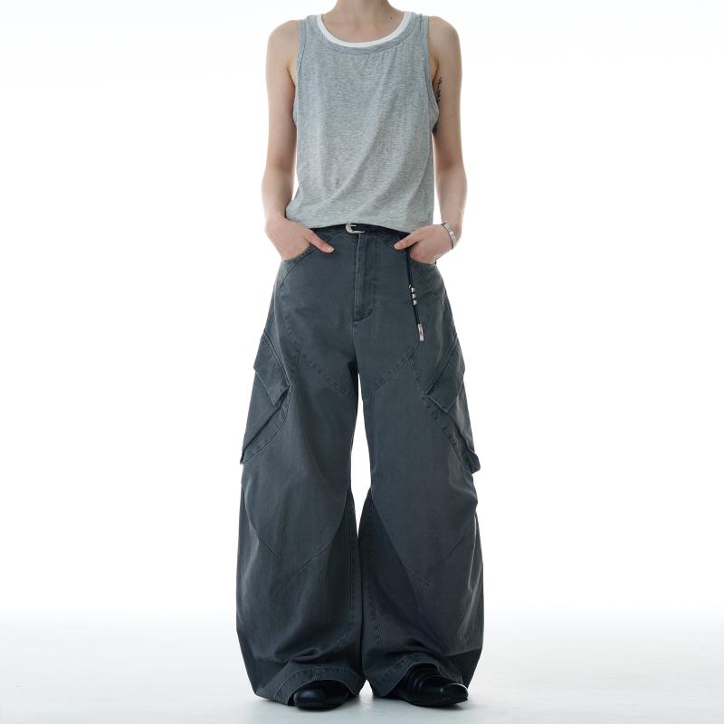 メンズ 流行り物 服 成人男性用 オシャレ 分かりやすい 成年者 かっこいい 表どおり 成人男性服  アメリカン 表どおり とり捨てる カーゴパンツ ユニ一発やる ゆったり 心地よい 厚地の外套大きさ トラウザーズ