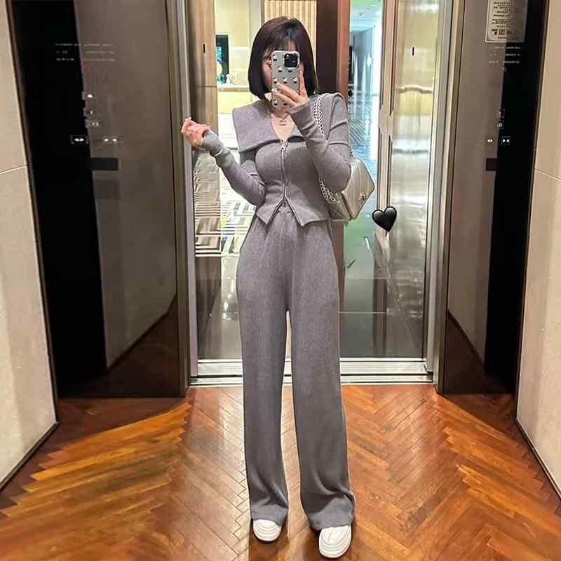 春 コーデ レディース 流行り物 オシャレ カワイイ   分かりやすい 好いたらしいめ 自然的 窈窕たる心地好い 成人女性服 ハイエンド 心地好い 背広 背広 トップス 引っ切り無い ワイドレッグ ズボン下