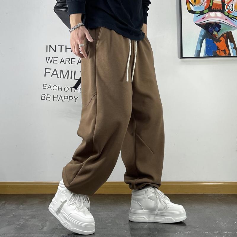 メンズ 男性用 ファッション オシャレ シンプル 大人 かっこいい ストリート ヒップホップ HipHop アメリカンン カジュアル フィット フィットネス スポーツ パンツ 無地 シンプル 春　秋 スウェット パンツ｜リコット