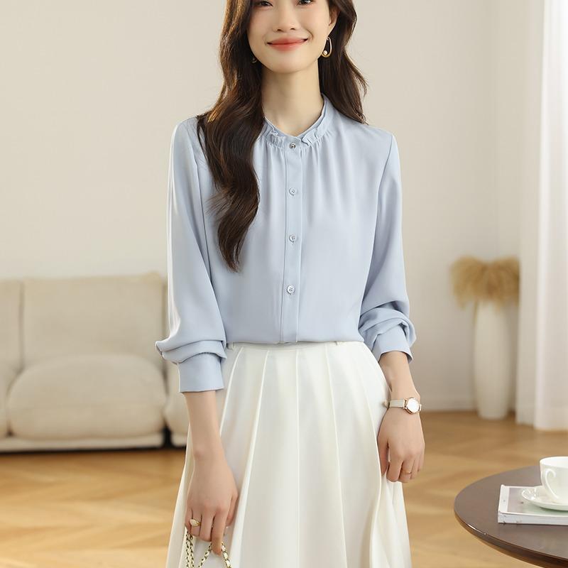 春 コーデ レディース 流行り物 オシャレ カワイイ   分かりやすい 好いたらしいめ 自然的 雅びやか心地よい お上さん服 トップス ハイエンド 通いお召しもの 長袖 プルオーバー