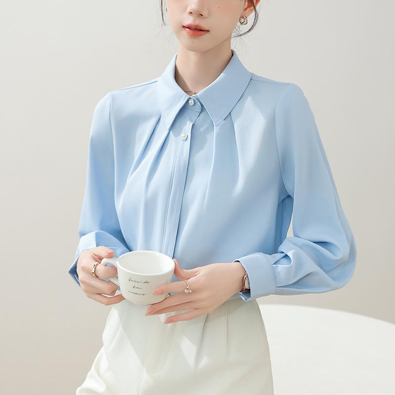 春 コーデ レディース 流行り物 オシャレ カワイイ   分かりやすい 好いたらしいめ 自然的 雅びやか心地よい お上さん服 青色 プルオーバー かっこいい 面会お召しもの フォーマル トップス 肌付きプルオーバー