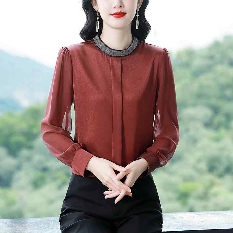 春 コーデ レディース ファッション オシャレ カワイイ シンプル きれいめ ナチュラル 上品カジュアル 婦人服 ハイエンド シャツ 長袖 レイヤリング 通勤ウェア トップス