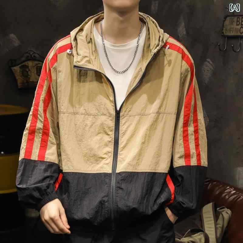 メンズ 成人男性用 流行り物 オシャレ 分かりやすい 成年者 かっこいい 表どおり 御居処跳ねる HipHop 日焼押しとどめる 服 夏 アウトドア 抗UV ルース 途轍も無い大きさ ボンネット付き添い人 上衣 透け透け