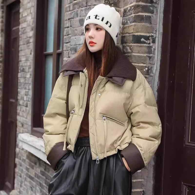 春 コーデ レディース 流行り物 オシャレ カワイイ   分かりやすい 好いたらしいめ 自然的 雅びやか心地よい お上さん服 綿織物 厚地の外套 PUなめし革 編み物