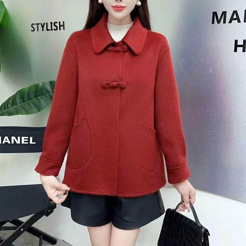春 コーデ レディース ファッション オシャレ カワイイ シンプル きれいめ ナチュラル 上品カジュアル 婦人服 コート ゆったり ウール |リコット