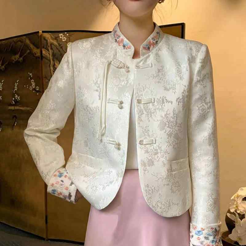 春 コーデ レディース 流行り物 オシャレ カワイイ   分かりやすい 好いたらしいめ 自然的 雅びやか心地好い お上さん服 ウエスタン 上衣 名取り草付き添い人 アジアンテイスト 瀬戸もの 背広 通い用 トップス