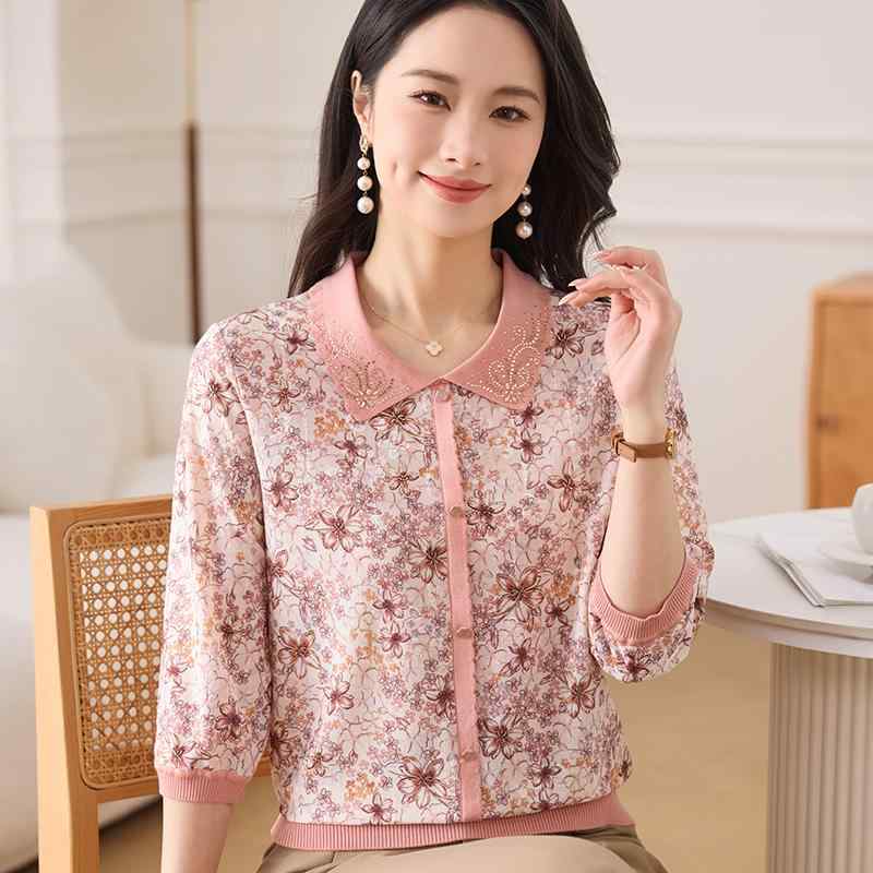 春 コーデ レディース ファッション オシャレ カワイイ シンプル きれいめ ナチュラル 上品カジュアル 婦人服 トップス 薄手 七分袖 Tシャツ