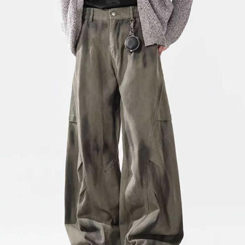 春 コーデ メンズ 用 服 シンプル ファッション オシャレ 大人 かっこいい 紳士服 アメリカン ワイド ジーンズ パンツ プリーツ 秋 カジュアル 通勤スタイル ね着コーデ ゆったりシルエット 快適フィット 動きい デイリー