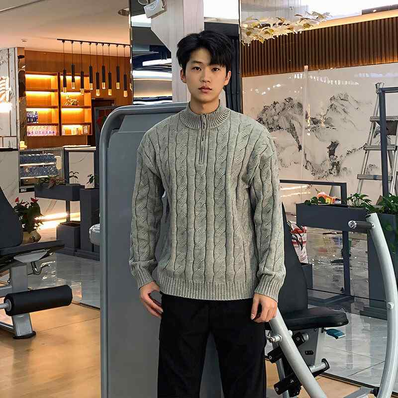 春 コーデ メンズ 用 服 シンプル ファッション オシャレ 大人 かっこいい 紳士服 タートルネック ジャケット セーター ハイエンド カジュアル 通勤スタイル ね着コーデ ゆったりシルエット 軽アウター 6,431円
