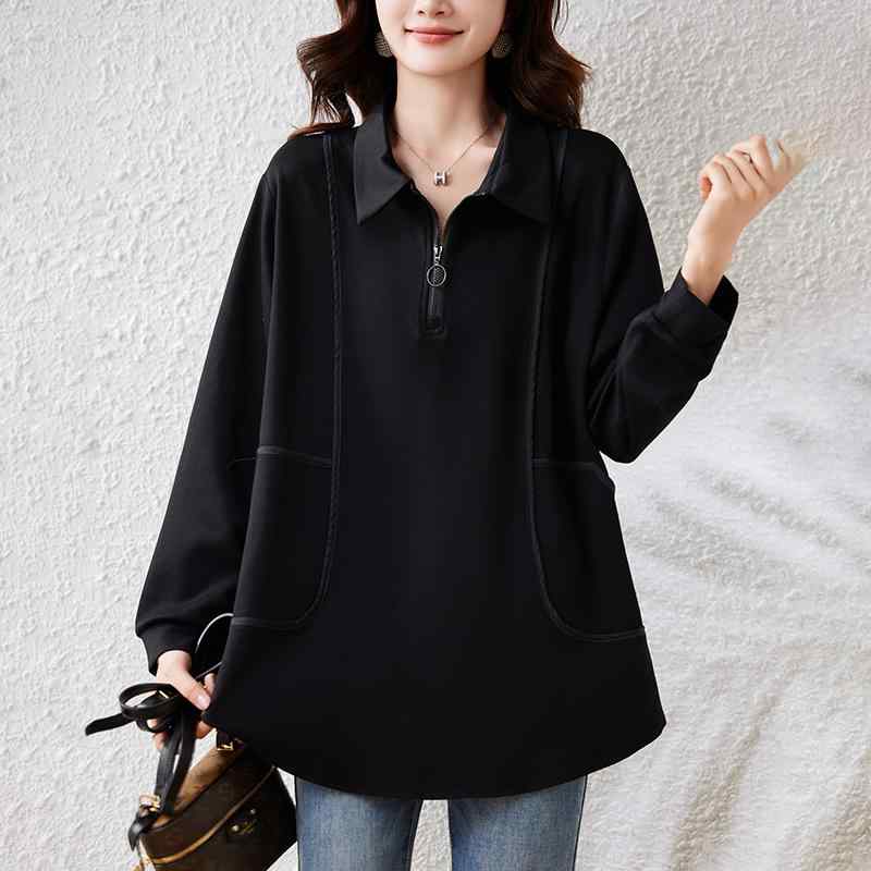 春 コーデ レディース ファッション オシャレ カワイイ シンプル きれいめ ナチュラル 上品カジュアル 婦人服 大きいサイズ スウェットシャツ スリム カジュアル トップス