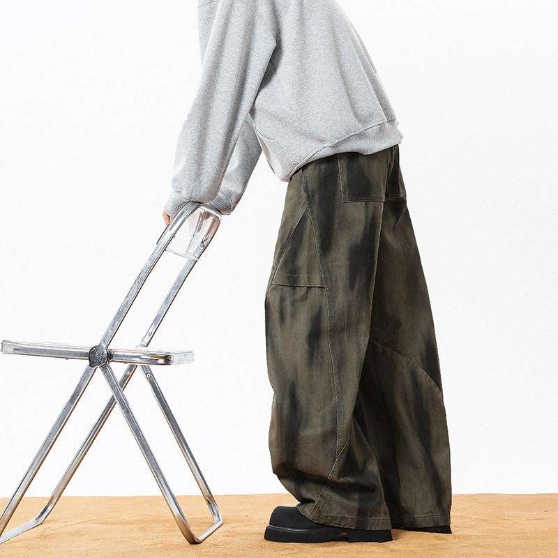 春 コーデ メンズ 用 服 シンプル ファッション 大人 紳士服 アメリカン ストリート パンツ フレアパンツ ワークウェア ユニセックス カジュアル 通勤スタイル 重ね着コーデ ゆったりシルエット 快適フィット 動きやすい デイリー