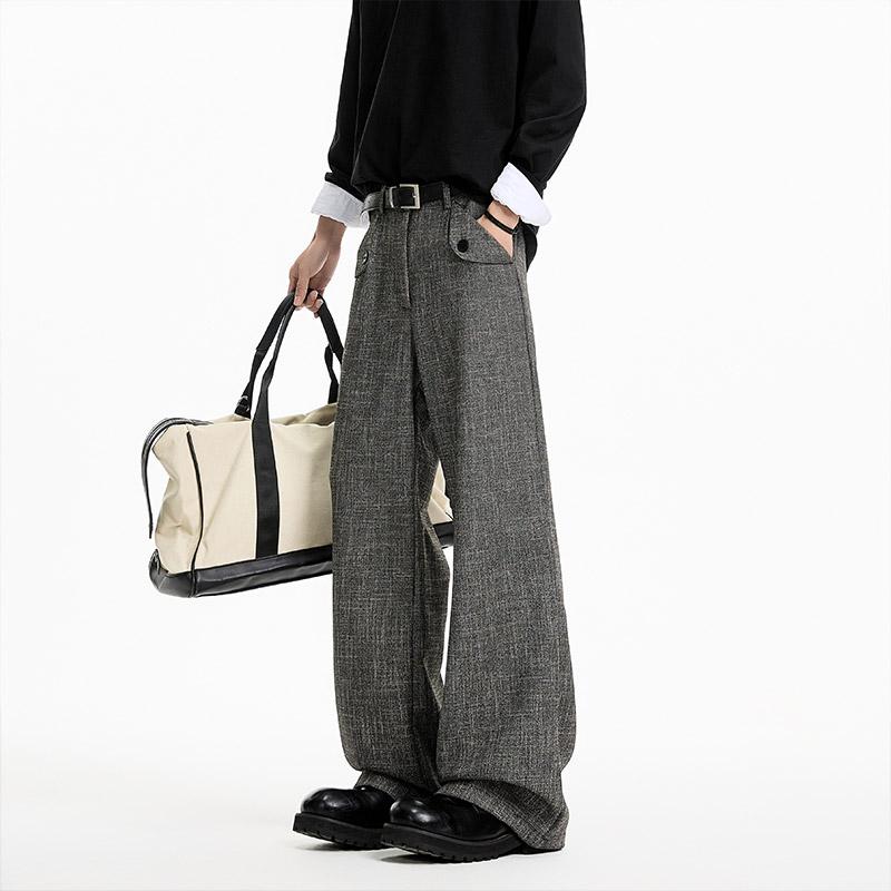 春 コーデ メンズ 用 服 シンプル ファッション オシャレ 大人 紳士服 アメリカン ストレート パンツ ヴィンテージ ハイエンド 春 カジュアル 通勤スタイル 重ね着コーデ ゆったりシルエット 快適フィット 動きやすい デイリー