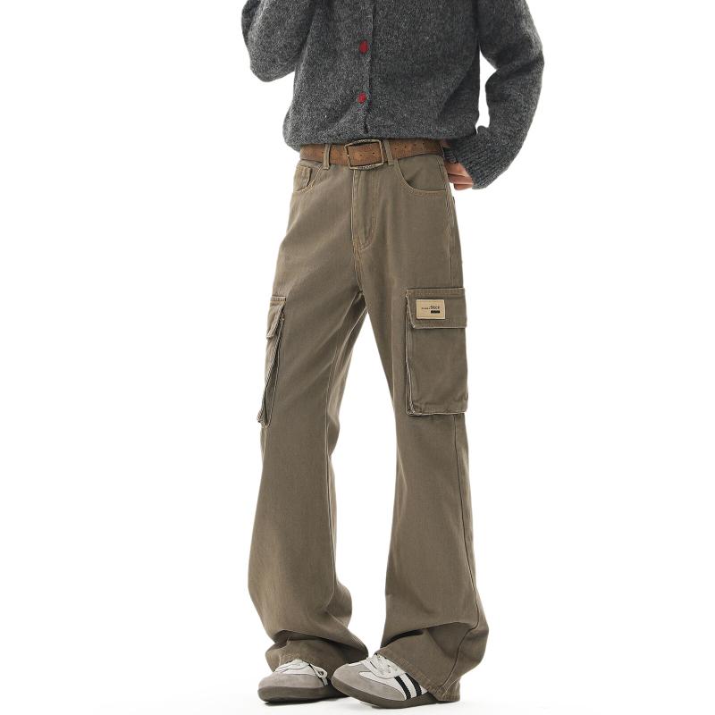春 コーデ メンズ 用 服 シンプル 大人 紳士服 アメリカン ストリート カジュアル スリム フレア パンツ スリムフィット 春 カジュアル 通勤スタイル 重ね着コーデ ゆったりシルエット 快適フィット 動きやすい デイリー