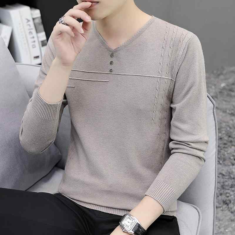 春 コーデ メンズ 用 服 分かりやすい 流行り物 オシャレ 成年者 かっこいい 成人男性服 心地よい か細い 長袖 Vのど首 編み物 プルオーバー 年月  心地よい 通い表現スタイル 重ね着コーデ ゆったり影ぼうし さらっと着 普段使い