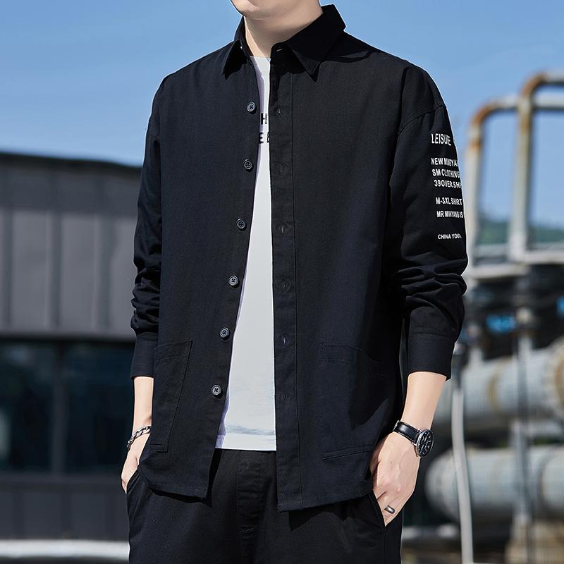 春 コーデ メンズ 用 服 シンプル ファッション オシャレ 大人 かっこいい 紳士服 カジュアル 長袖 綿 ジャケット スリムフィット ワークウェア シャツ 秋 カジュアル 通勤スタイル 重ね着コーデ ゆったりシルエット 軽アウター