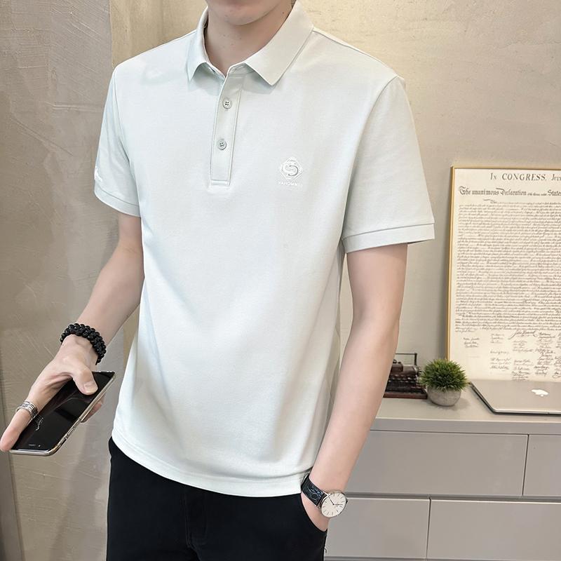 春 コーデ メンズ 用 服 シンプル ファッション オシャレ 大人 かっこいい 紳士服 カジュアル 半袖 通気性 コットン シャツ 夏 ポロシャツ カジュアル 通勤スタイル 重ね着コーデ ゆったりシルエット さらっと着 普段使い