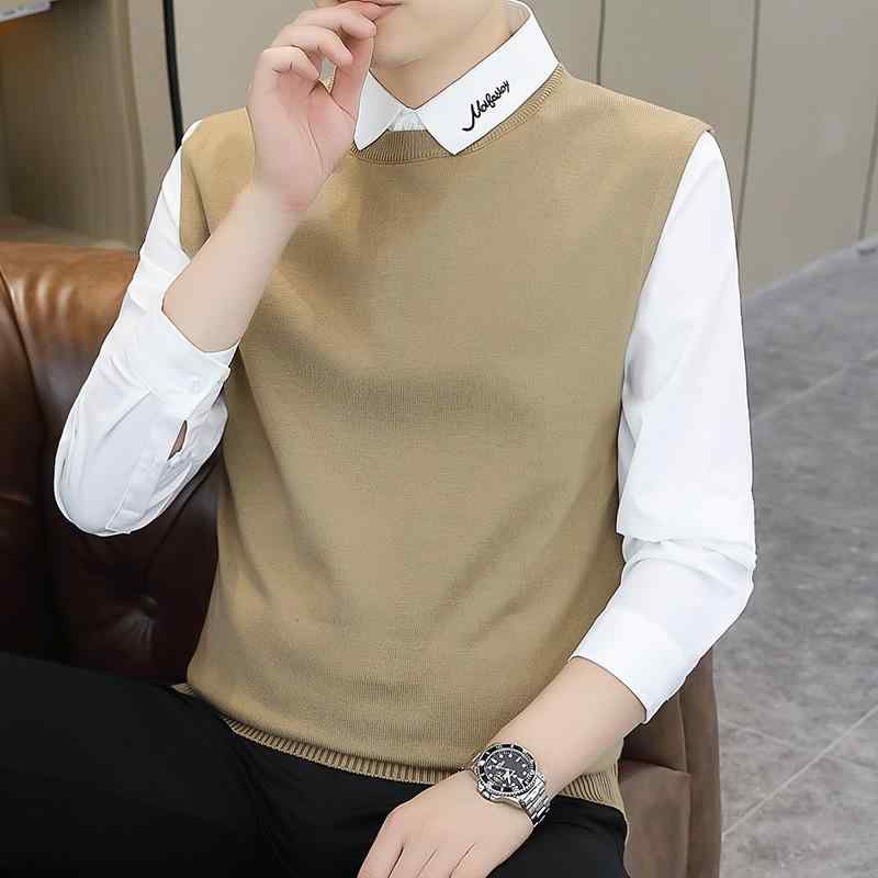 春 コーデ メンズ 用 服 分かりやすい 流行り物 オシャレ 成年者 かっこいい 成人男性服 か細い ティーシャツ 編み物 プルオーバー スウェーター 無地 年月  心地よい 通い表現スタイル 重ね着コーデ ゆったり影ぼうし さらっと着 普段使い