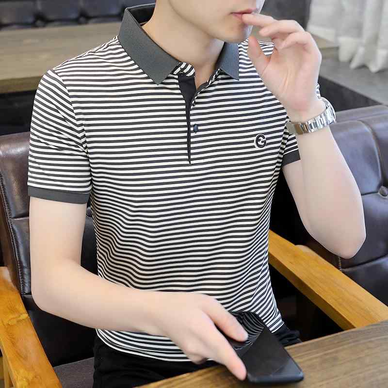 春 コーデ メンズ 用 服 シンプル ファッション オシャレ 大人 かっこいい 紳士服 スリム 半袖 通気性 シャツ ストライプ 夏 ポロシャツ カジュアル 通勤スタイル 重ね着コーデ ゆったりシルエット さらっと着 普段使い