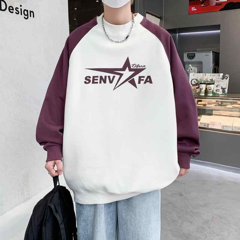 春 コーデ メンズ 用 服 シンプル ファッション オシャレ 大人 かっこいい 紳士服 長袖 プルオーバー ラウンドネック セーター 黒 白 カジュアル 通勤スタイル 重ね着コーデ ゆったりシルエット 着 デイリーウェア 街歩きスタイル