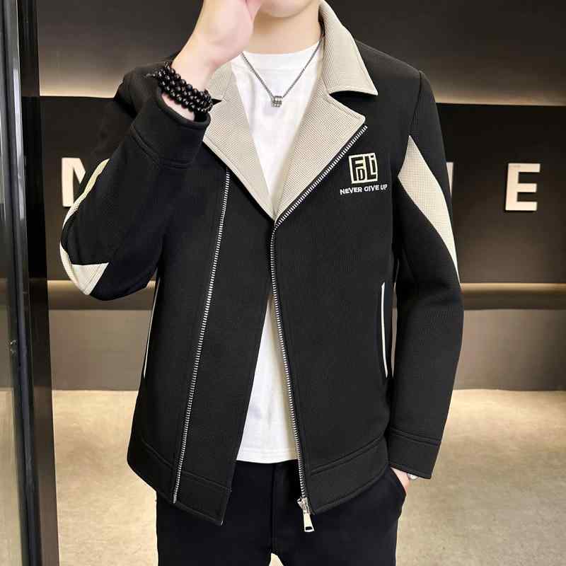 春 コーデ メンズ 用 服 分かりやすい 流行り物 オシャレ 成年者 かっこいい 成人男性服 心地よい 上衣 ファスナー  心地よい 通い表現スタイル 重ね着コーデ ゆったり影ぼうし 軽アウター