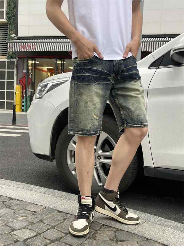 春 コーデ メンズ 用 服 シンプル ファッション オシャレ 大人 かっこいい 紳士服 カジュアル スリム 五分丈 パンツ 夏 デニムパンツ カジュアル 通勤スタイル 重ね着コーデ ゆったりシルエット 快適フィット 動きやすい デイリー