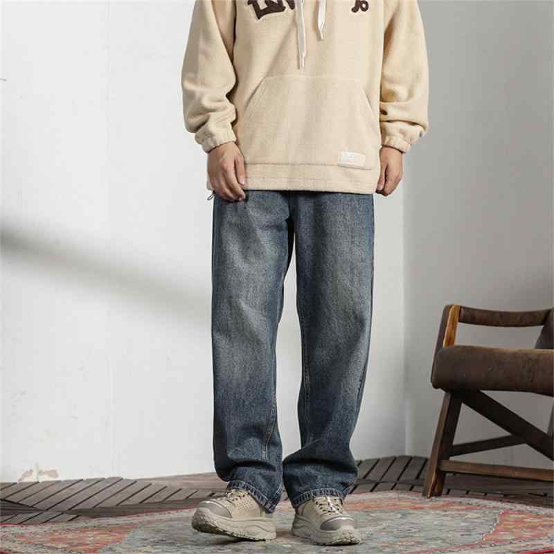 春 コーデ メンズ 用 服 シンプル ファッション 大人 紳士服 アメリカン ストリート カジュアル ストレート ジーンズ パンツ ブルー カジュアル 通勤スタイル 重ね着コーデ ゆったりシルエット 快適フィット 動きやすい デイリー