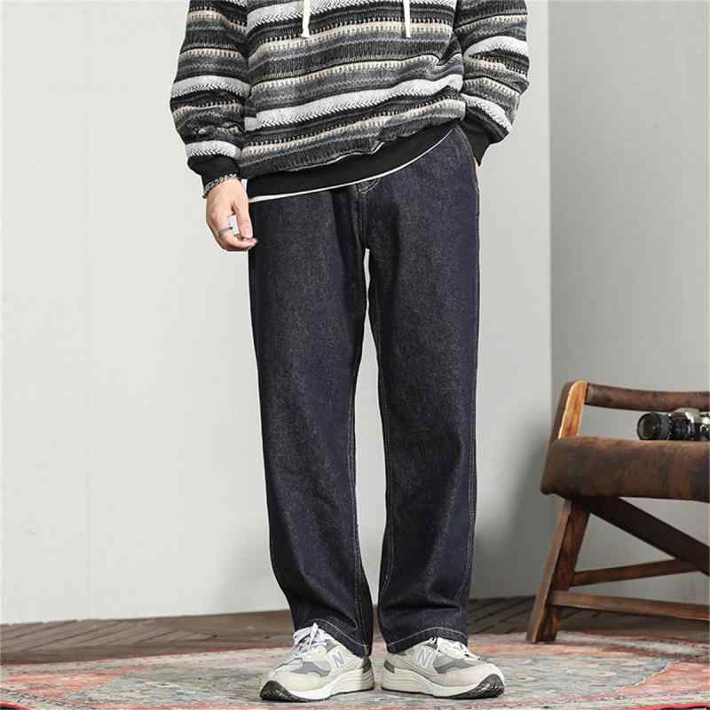 春 コーデ メンズ 用 服 シンプル ファッション 大人 紳士服 ストリート カジュアル ゆったり ストレート ジーンズ ダーク カーキパンツ カジュアル 通勤スタイル 重ね着コーデ ゆったりシルエット 快適フィット 動きやすい デイリー