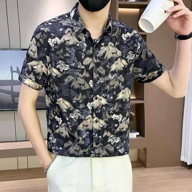 春 コーデ メンズ 用 服 シンプル ファッション オシャレ 大人 かっこいい 紳士服 ゆったり 半袖 通気性 シャツ ジャケット 夏 カジュアル 通勤スタイル 重ね着コーデ ゆったりシルエット 軽アウター