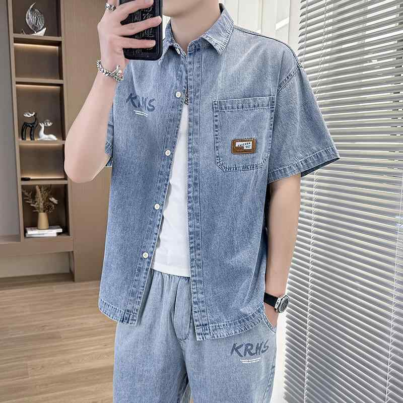 春 コーデ メンズ 用 服 分かりやすい 流行り物 オシャレ 成年者 かっこいい 成人男性服 心地よい 半袖 ジーンズ ズボン下 プルオーバー 夏  心地よい 通い表現スタイル 重ね着コーデ ゆったり影ぼうし 好いたらしい填まる 動き分かりやすい デイリー