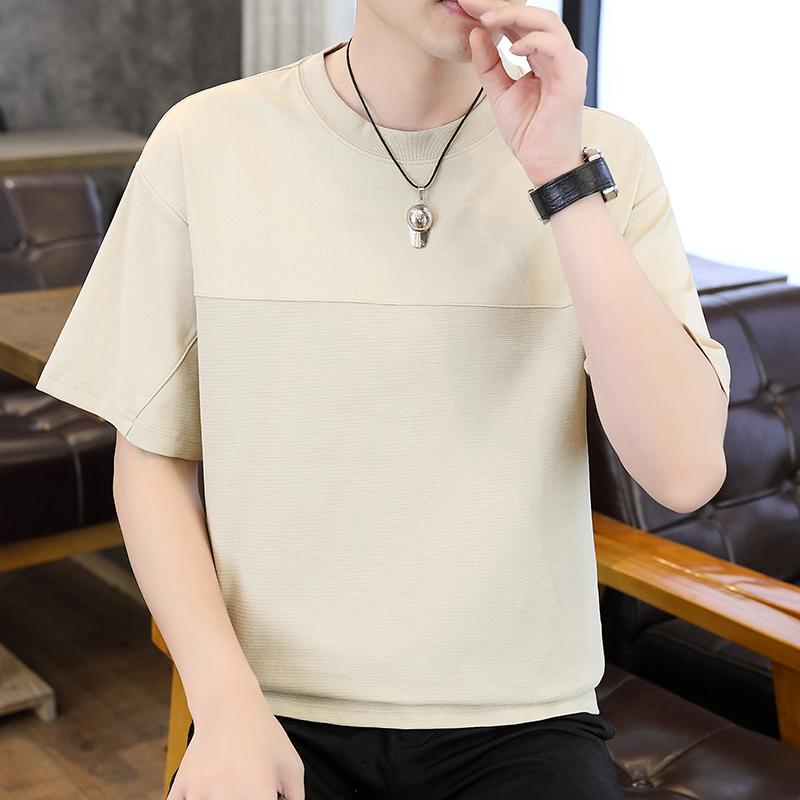 春 コーデ メンズ 用 服 シンプル ファッション オシャレ 大人 かっこいい 紳士服 カジュアル ゆったり 半袖 シャツ ラウンドネック 無地 カジュアル 通勤スタイル 重ね着コーデ ゆったりシルエット さらっと着 普段使い
