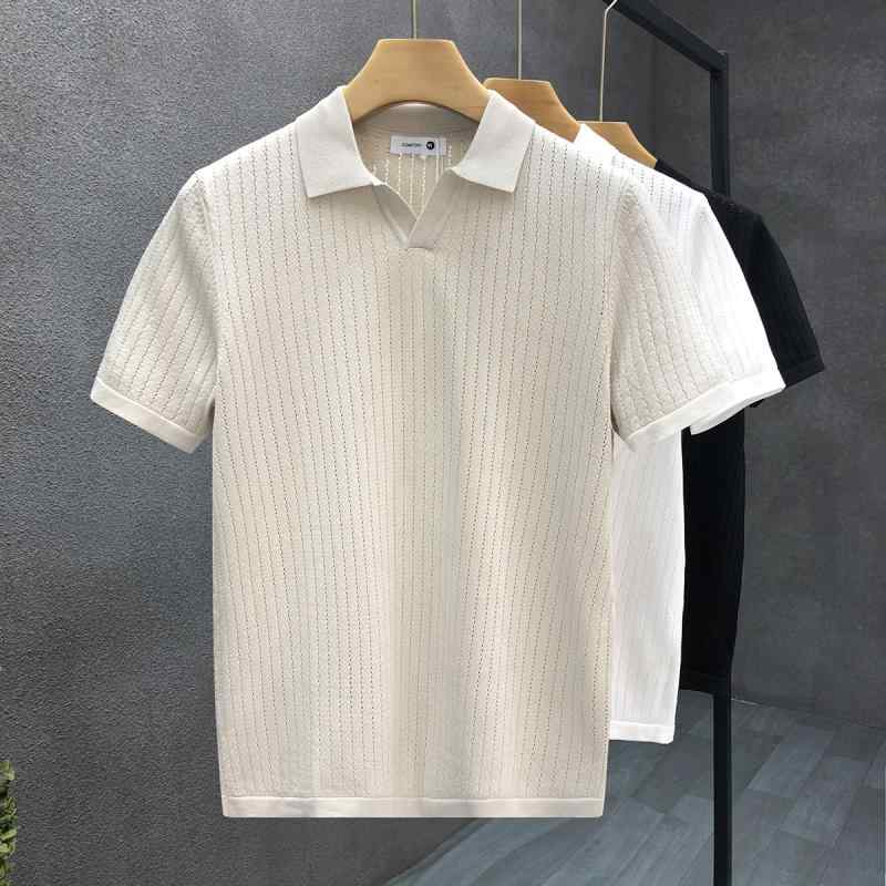 春 コーデ メンズ 用 服 シンプル ファッション オシャレ 大人 かっこいい 紳士服 カジュアル 半袖 ニット シャツ セーター トップス 夏 カジュアル 通勤スタイル 重ね着コーデ ゆったりシルエット さらっと着 普段使い