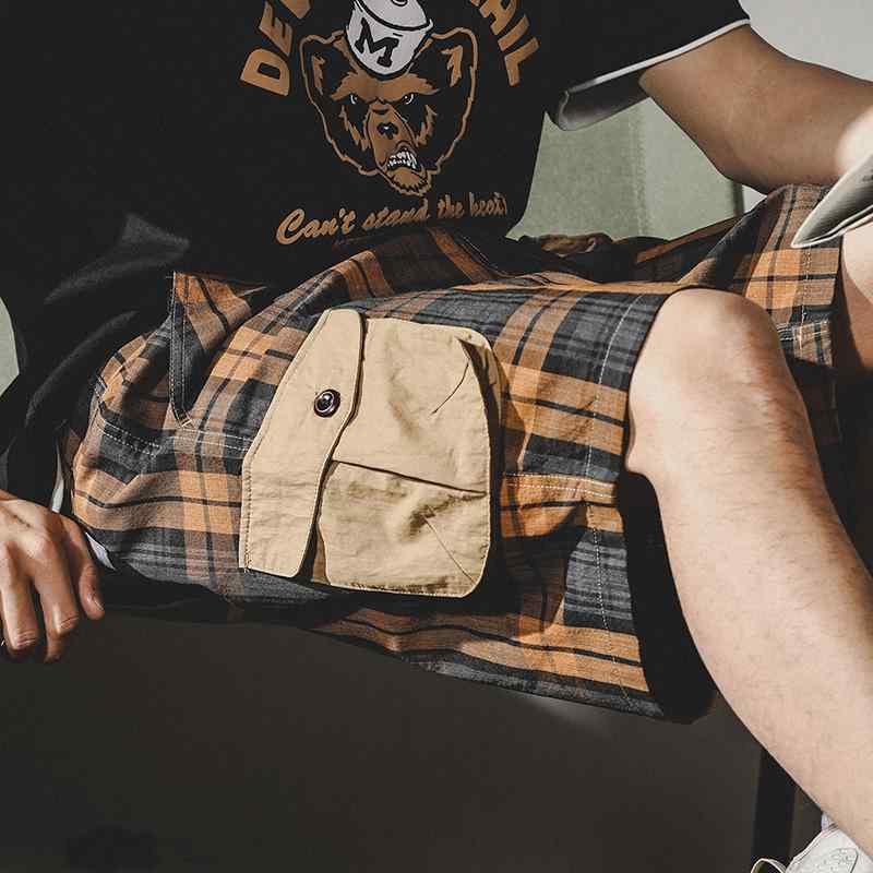 春 コーデ メンズ 用 服 シンプル ファッション 大人 紳士服 アメリカン カジュアル ストレート チェック パンツ ワークパンツ 夏 カジュアル 通勤スタイル 重ね着コーデ ゆったりシルエット 快適フィット 動きやすい デイリー
