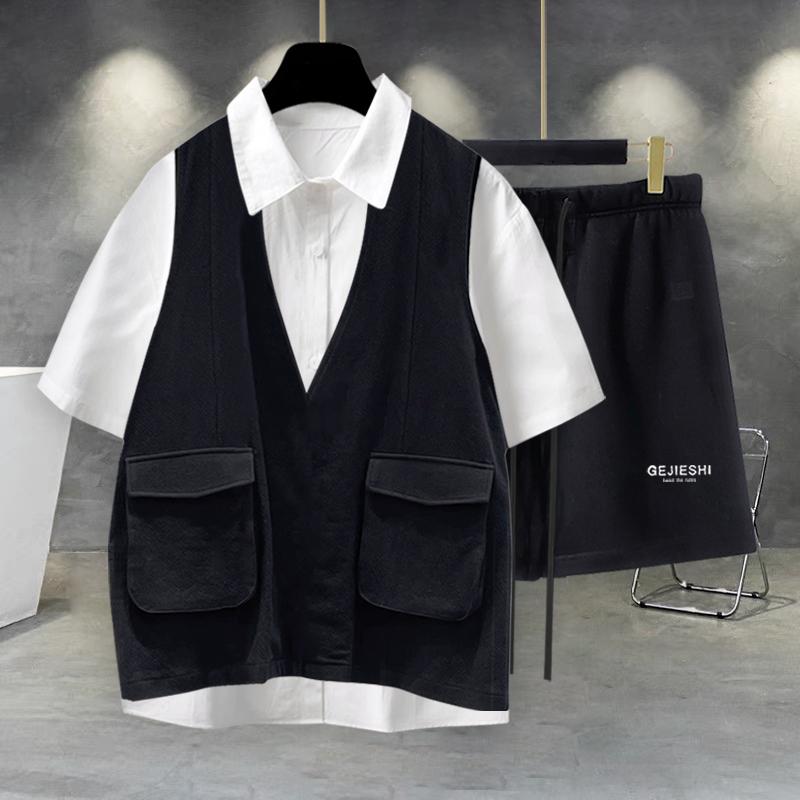 春 コーデ メンズ 用 服 分かりやすい 流行り物 成年者 成人男性服 表どおり 引っ切り無い 半袖 衣嚢 ズボン下 プルオーバー 細工物お召しもの 夏  心地よい 通い表現スタイル 重ね着コーデ ゆったり影ぼうし 好いたらしい嵌まる 動き分かりやすい デイリー