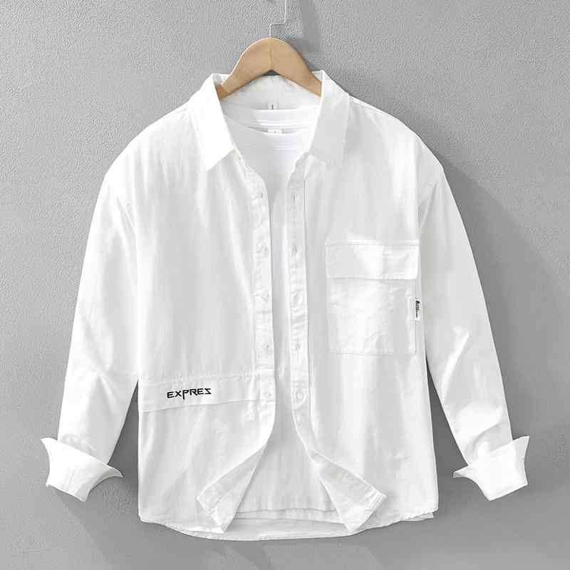 春 コーデ メンズ 用 服 シンプル ファッション オシャレ 大人 かっこいい 紳士服 カジュアル 長袖 綿 シャツ ジャケット 春秋 カジュアル 通勤スタイル 重ね着コーデ ゆったりシルエット 軽アウター